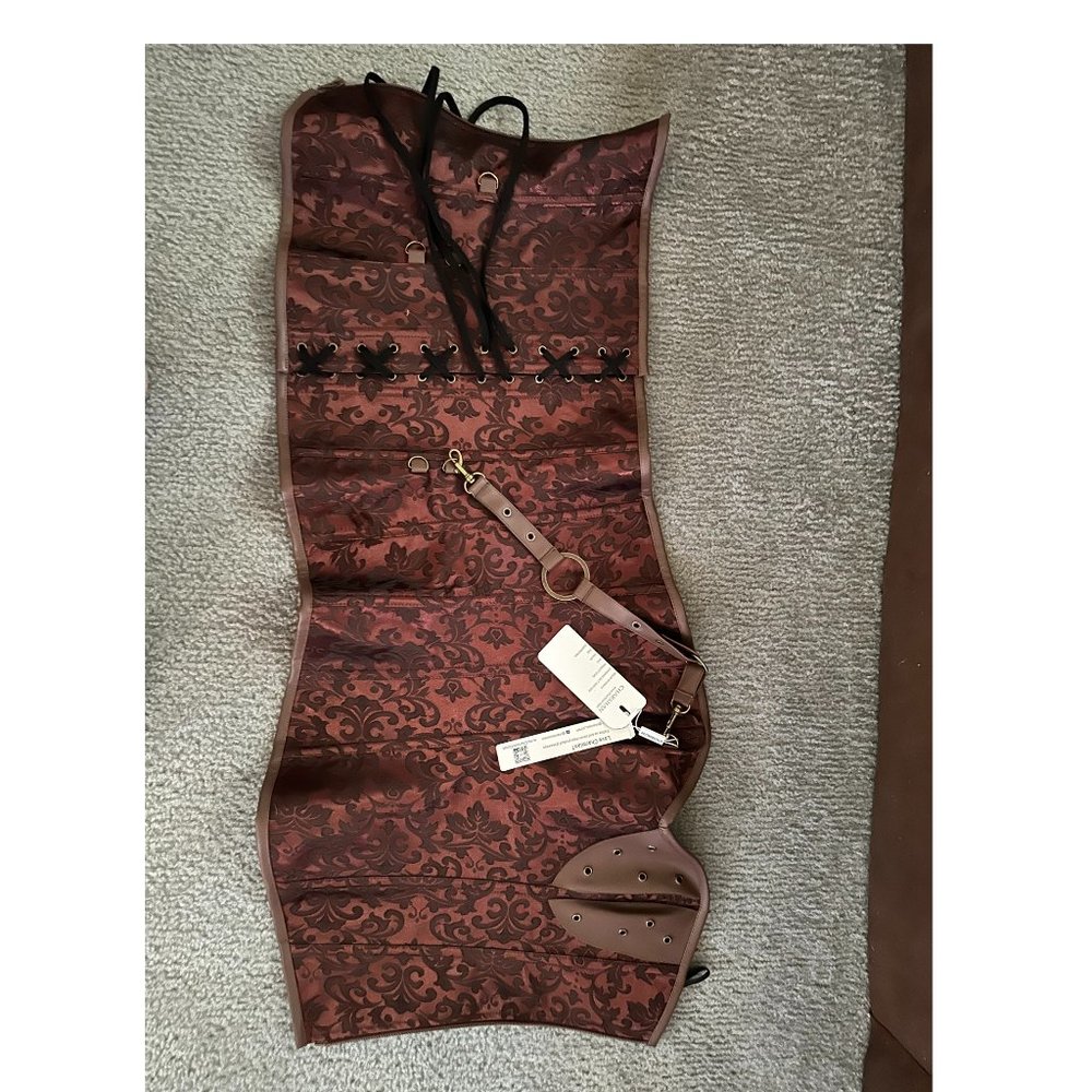 Charmian 26 Steel-Boned Corset Waist Trainer w/ Matching Thong | Size 5XL